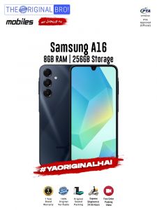 Samsung A16 - 8GB RAM - 256GB Storage - PTA Approved - 1 Year Warranty - Black - The Original Bro Mobiles - TOB40